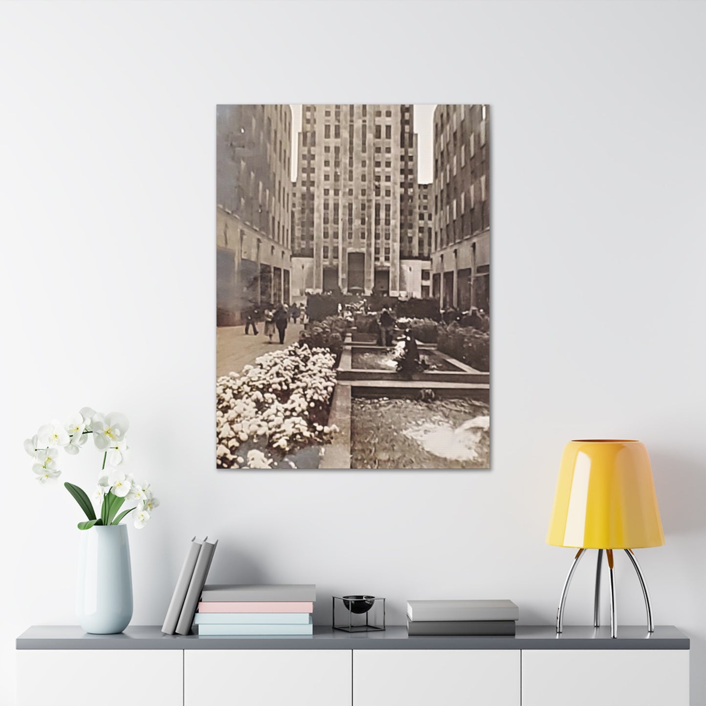 Rockefeller Plaza Canvas Gallery Wraps