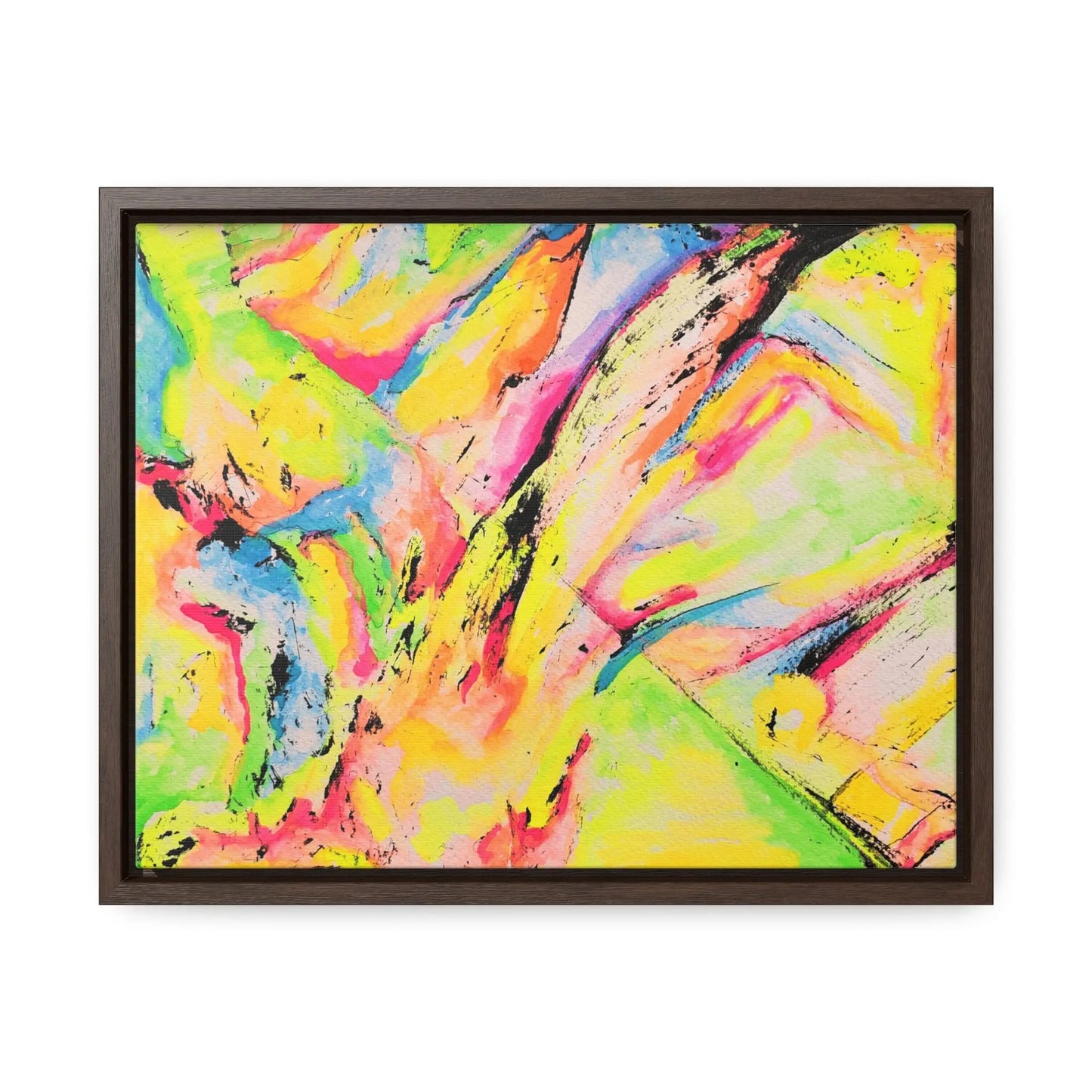 Neon Fire Gallery Canvas Wraps, Horizontal Frame 14″ x 11″ Premium Gallery Wraps (1.25″)