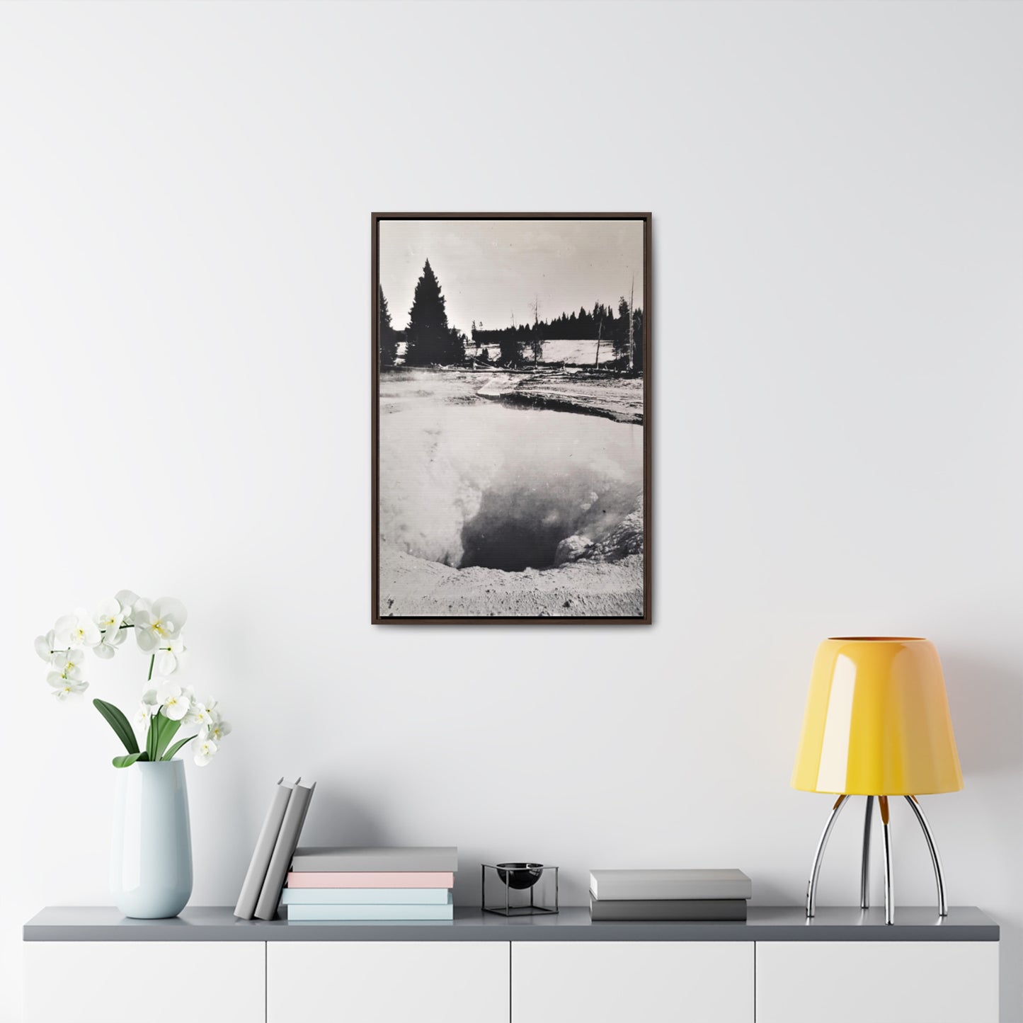 Morning Glory Pool Yellowstone Gallery Canvas Wraps, Vertical Frame