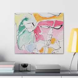 Abstract Face Canvas Gallery Wraps - Kia Day Design