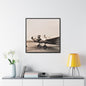Refueling Mid-Contintent Chief Line 1939 Gallery Canvas Wraps Square Frame 30″ x 30″ Premium Gallery Wraps (1.25″) Black