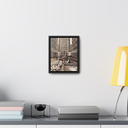 Rockefeller Plaza Gallery Canvas Wraps Vertical Frame 8″ x 10″ Premium Gallery Wraps (1.25″) Black