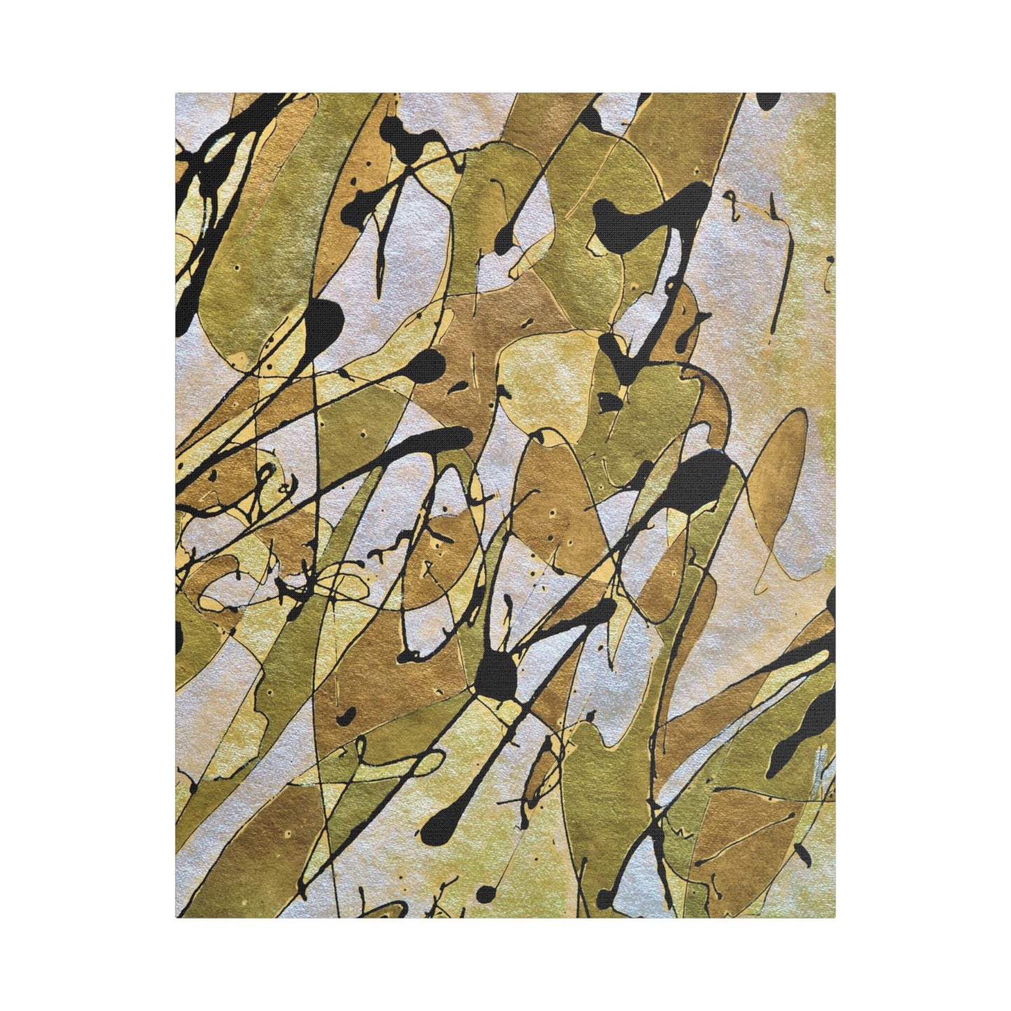 Gold Rush Satin Canvas, Stretched