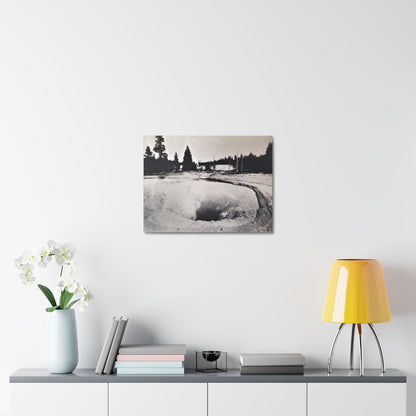 Morning Glory Pool Yellowstone Stretched Canvas 1.5" 24″ x 18″