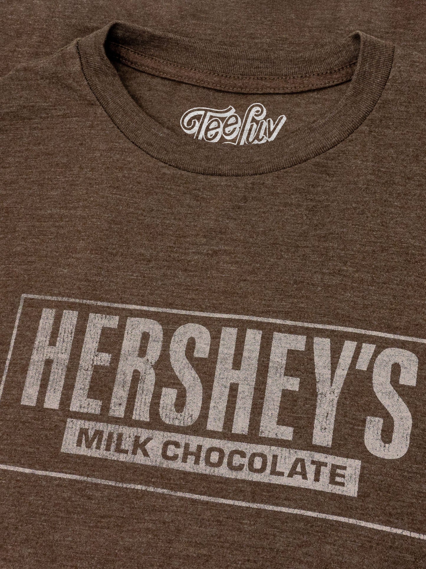Hershey's Milk Chocolate T-Shirt - Brown Heather- Tee Luv- {{Product type}}