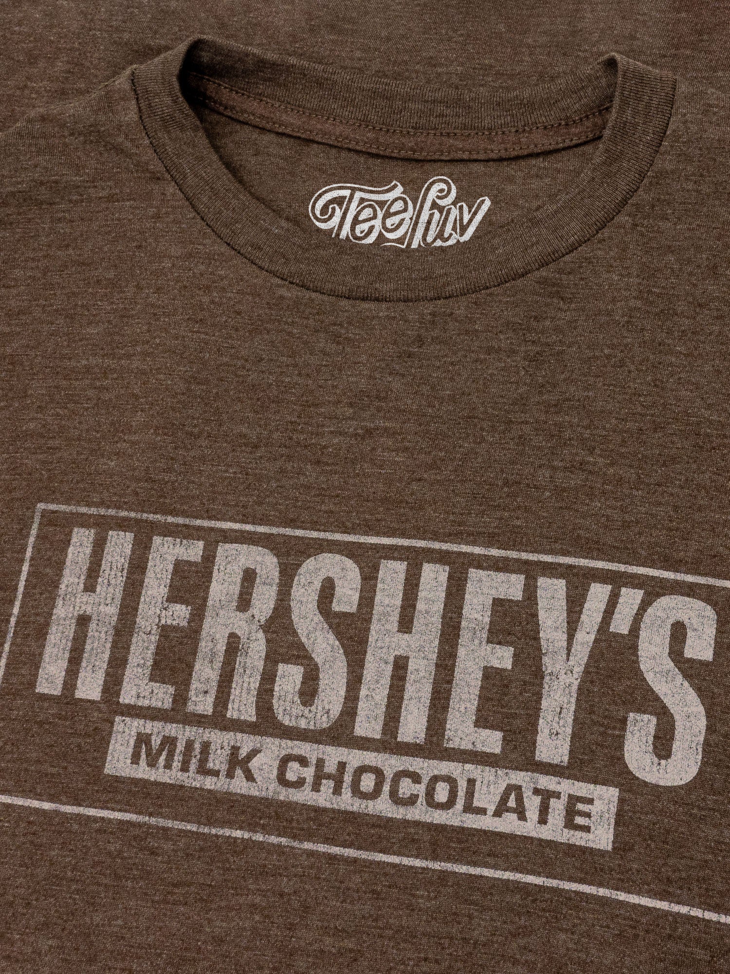 Hershey's Milk Chocolate T-Shirt - Brown Heather- Tee Luv- {{Product type}}