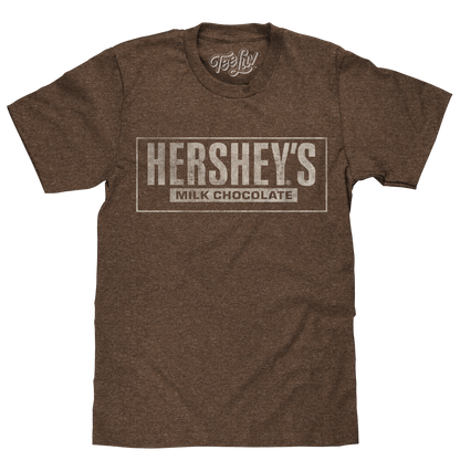 Hershey's Milk Chocolate T-Shirt - Brown Heather- Tee Luv- {{Product type}}