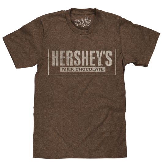 Hershey's Milk Chocolate T-Shirt - Brown Heather - - Clothing