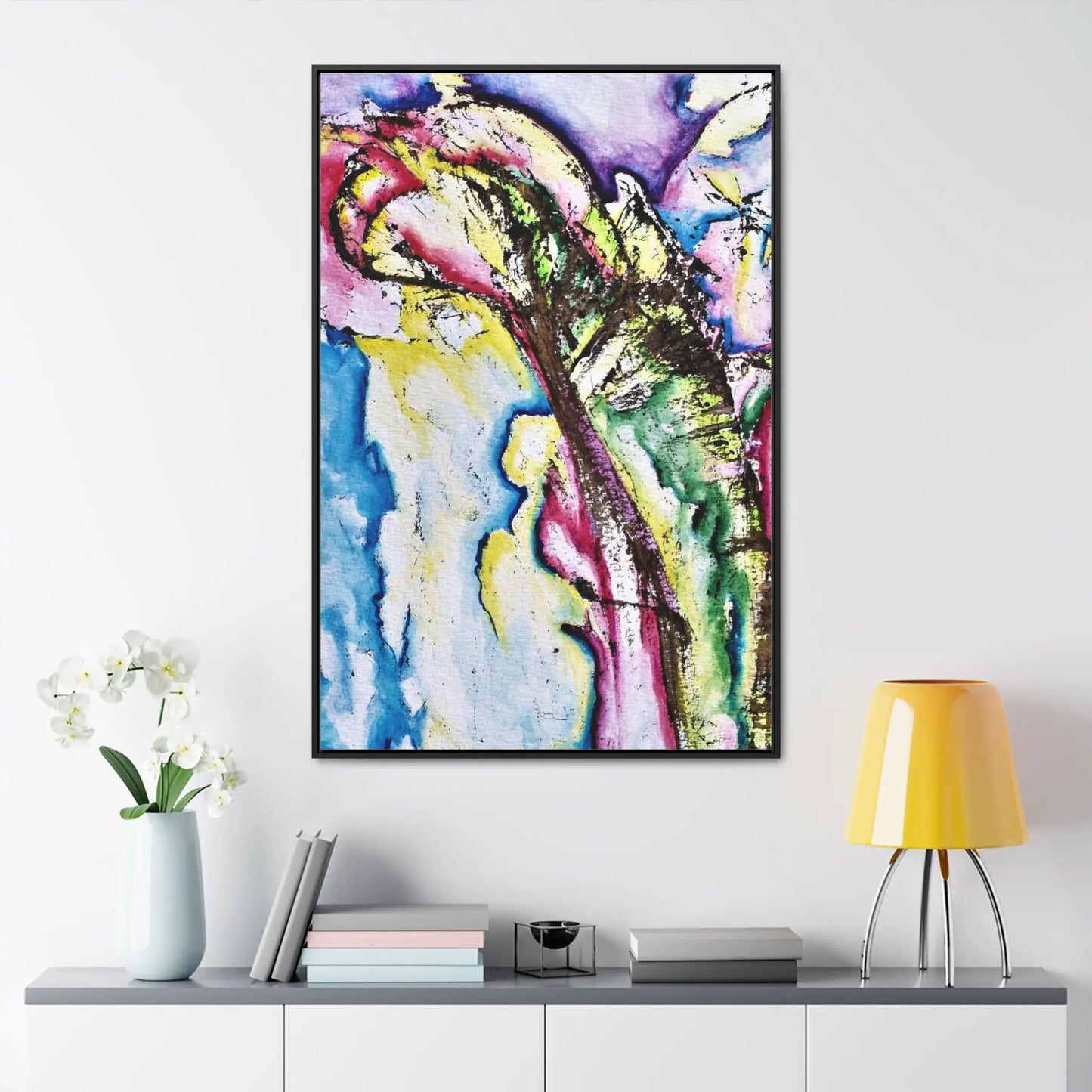 Calla Lilies Gallery Canvas Wraps, Vertical Frame