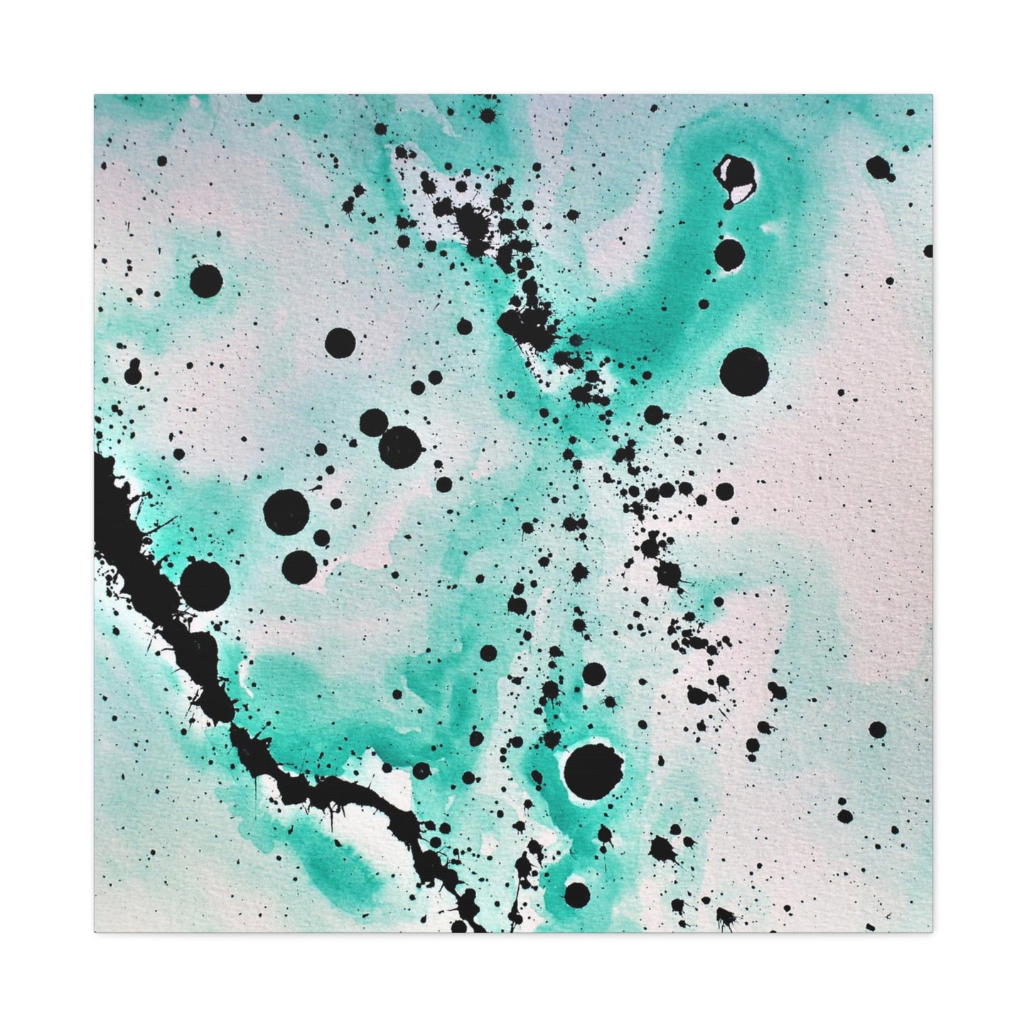 Teal Burst Canvas Gallery Wraps