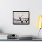 Yellowstone Bull Elk Gallery Canvas Wraps Horizontal Frame 14″ x 11″ Black Premium Gallery Wraps (1.25″)