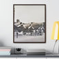 Boeing B-17 Bomber Gallery Canvas Wraps Vertical Frame 20″ x 24″ 1.25" Walnut
