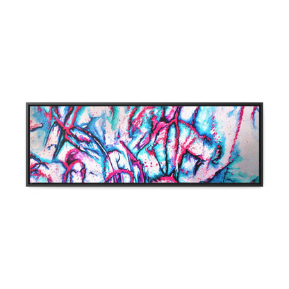 Pink Jellyfish Gallery Canvas Wraps, Horizontal Frame 36″ x 12″ Black 1.25"