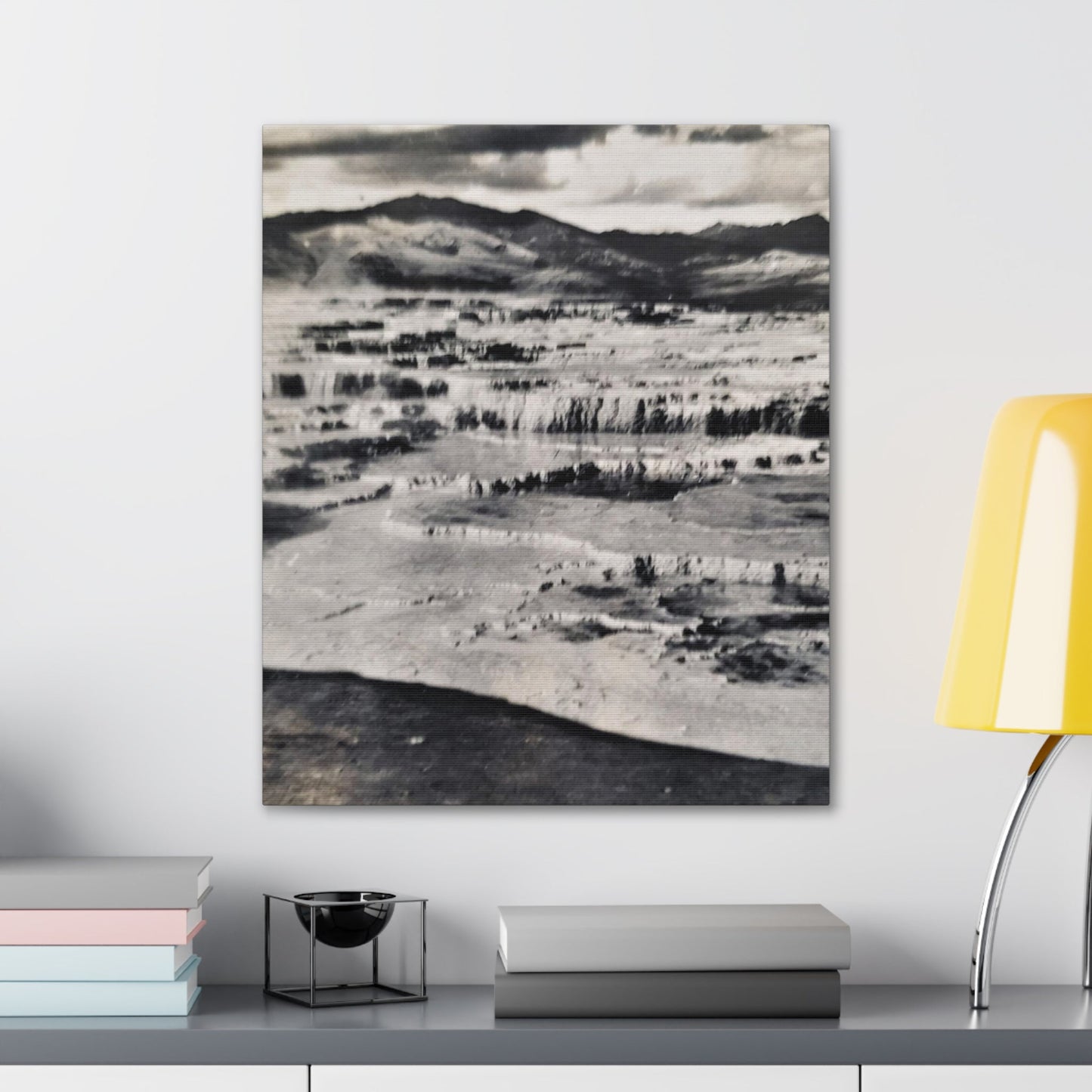 Springs at top of Jupiter Terrace Yellowstone Canvas Gallery Wraps 20″ x 24″ 1.25"