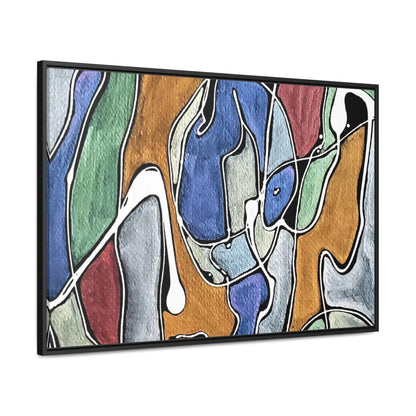 Blue Girl Gallery Canvas Wraps Horizontal Frame