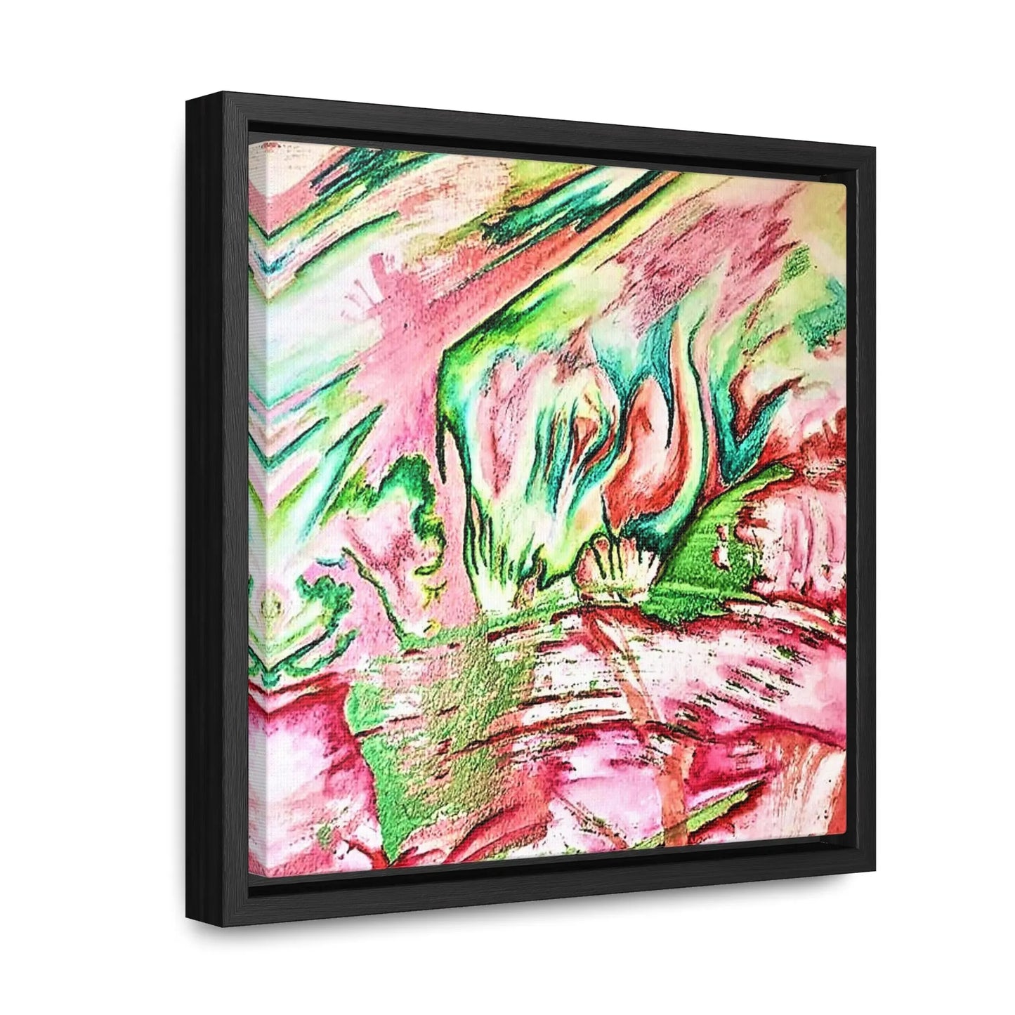 Pink Forest Gallery Canvas Wraps, Square Frame