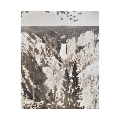 Artists Point Yellowstone Satin Canvas Stretched