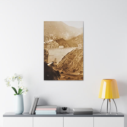 Back View Morris Dam Spillway Canvas Gallery Wraps 24″ x 36″ 1.25"