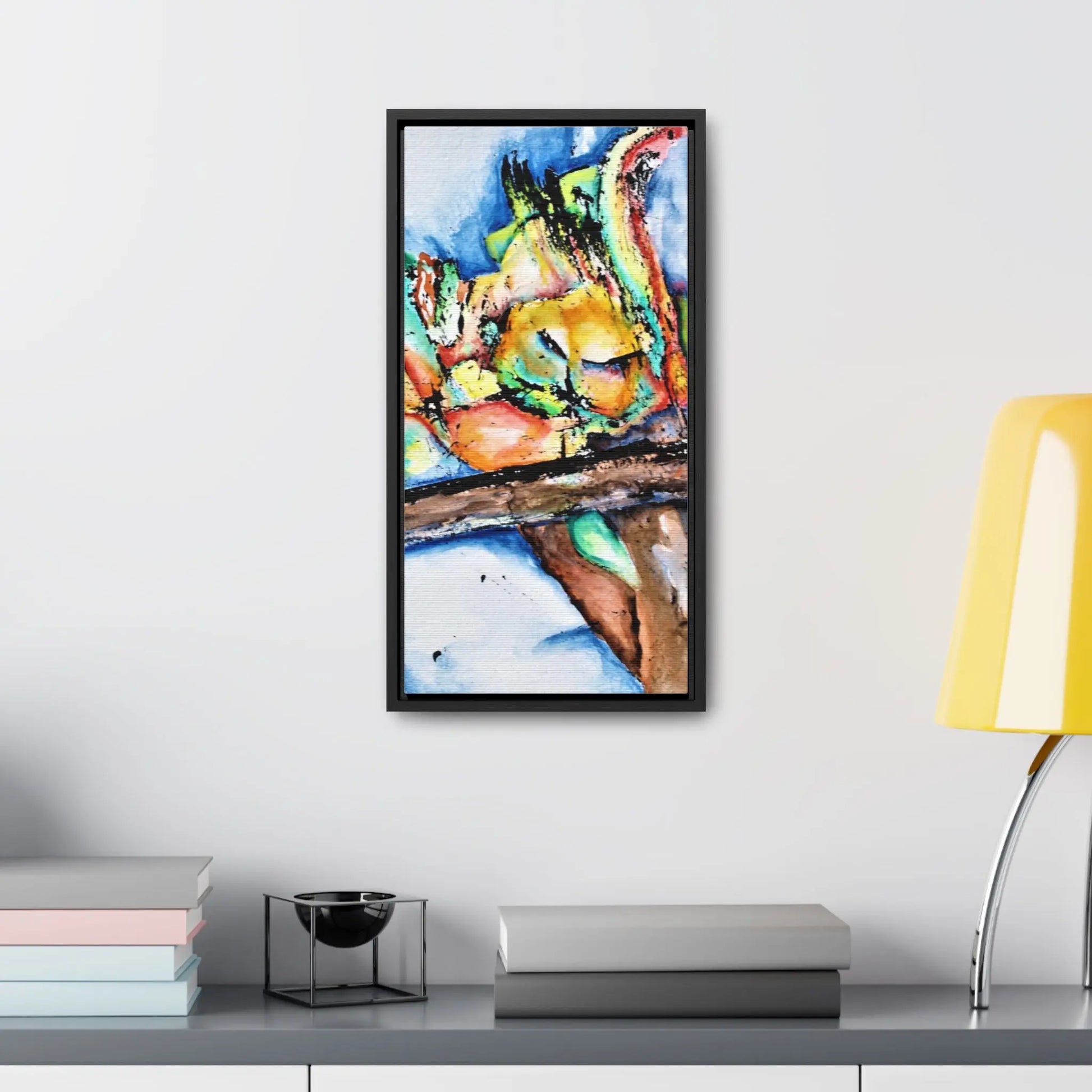 Owl In Flight Gallery Canvas Wraps, Vertical Frame