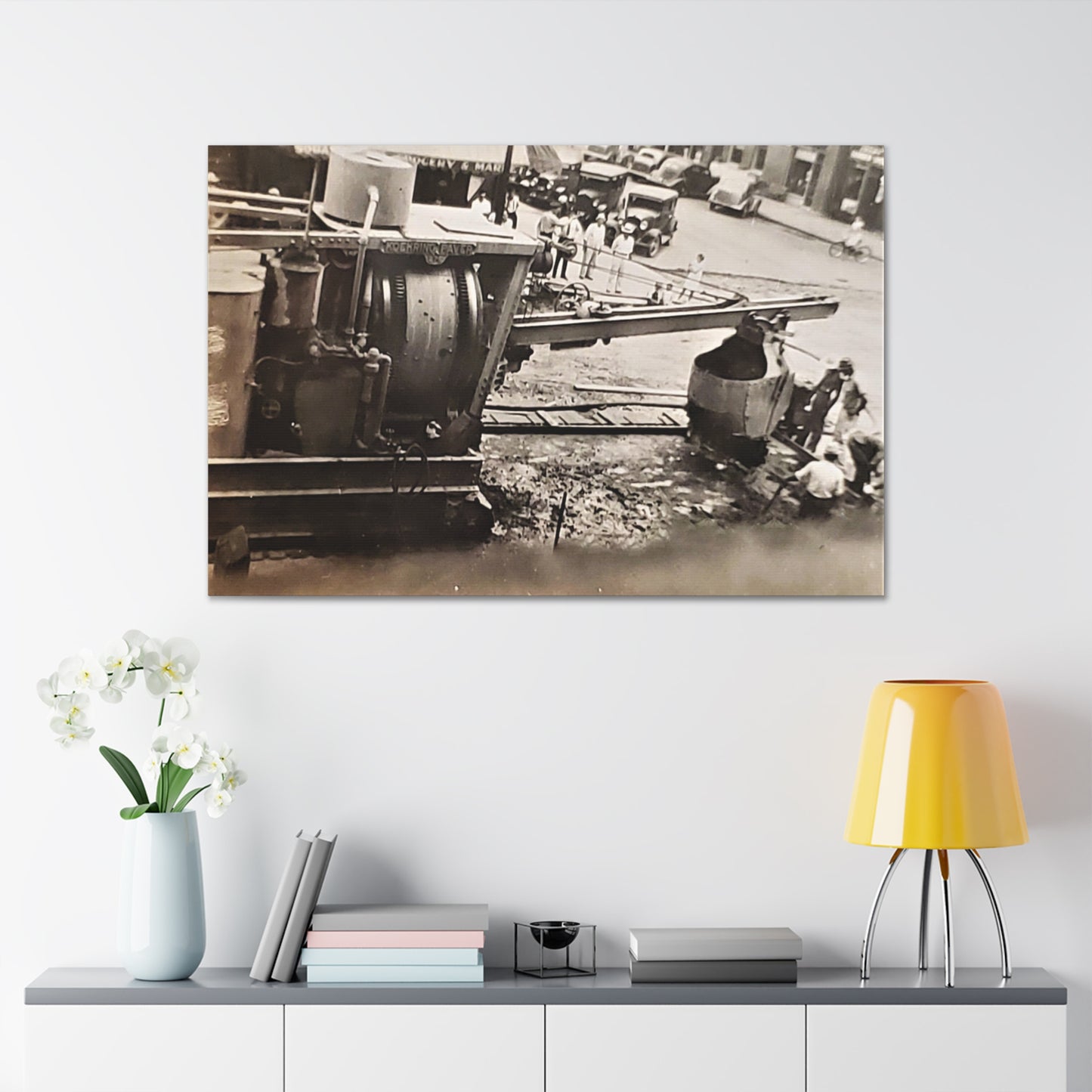 Concrete Worker Canvas Gallery Wraps