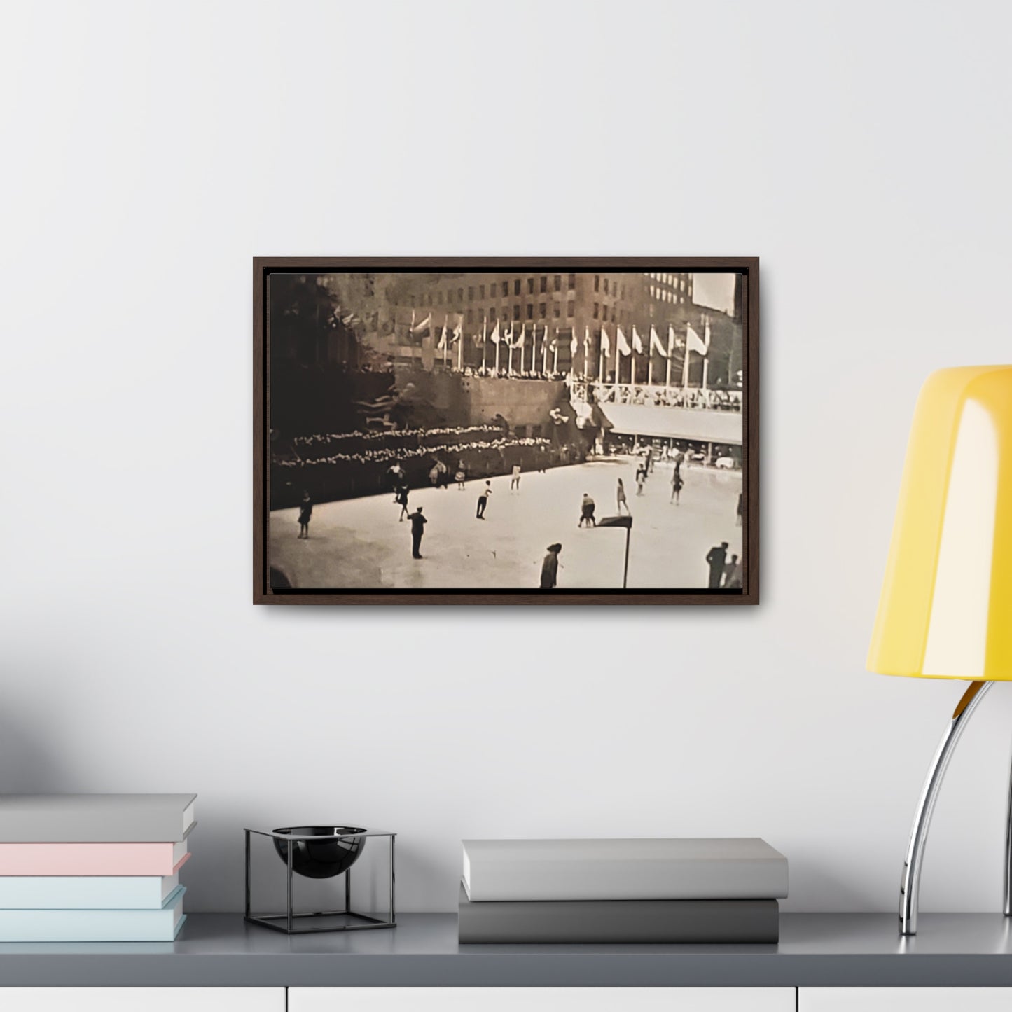 Rockefeller Plaza Easter 1945 Gallery Canvas Wraps, Horizontal Frame