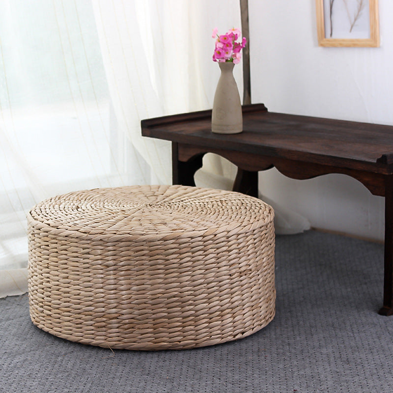 Tatami Straw Woven Meditation Cushion - - Seat