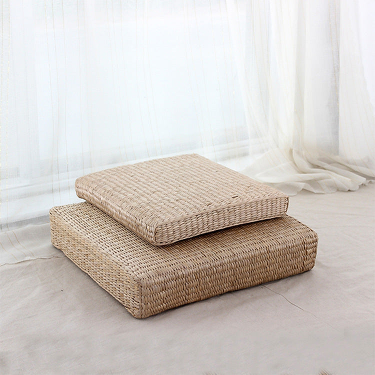 Tatami Straw Woven Meditation Cushion - - Seat