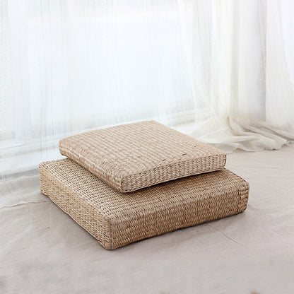 Tatami Straw Woven Meditation Cushion - - Seat