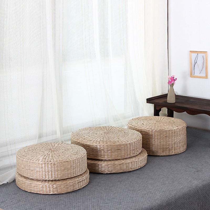 Tatami Straw Woven Meditation Cushion - - Seat