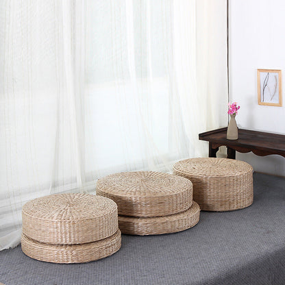 Tatami Straw Woven Meditation Cushion - - Seat