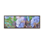 Macro Blue Gallery Canvas Wraps, Horizontal Frame 36″ x 12″ Walnut Premium Gallery Wraps (1.25″)