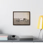 Army Pursuit Plane Ames Airport 1939 Gallery Canvas Wraps, Horizontal Frame 14″ x 11″ Walnut 1.25"