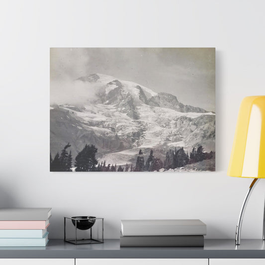 Mount Rainier Satin Canvas, Stretched