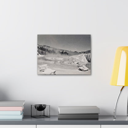 Mammoth Hot Springs Canvas Gallery Wraps 16″ x 12″ 1.25"