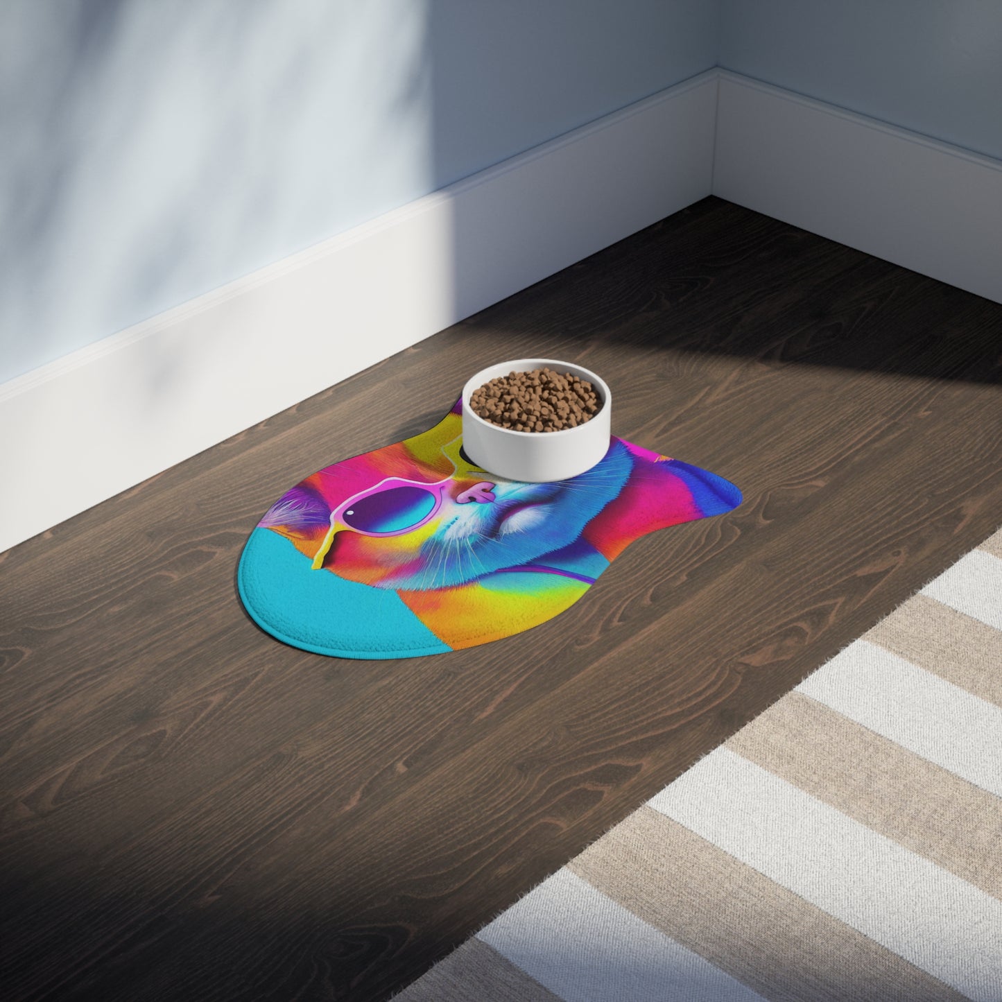 Trippy Cat Pet Feeding Mats