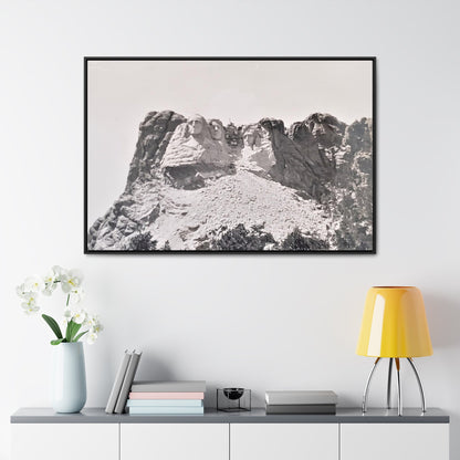 Black Hills Mount Rushmore Gallery Canvas Wraps Horizontal Frame 48″ x 32″ Black 1.25"