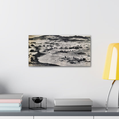 Springs at top of Jupiter Terrace Yellowstone Canvas Gallery Wraps 20″ x 10″ 1.25"
