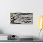Springs at top of Jupiter Terrace Yellowstone Canvas Gallery Wraps 20″ x 10″ 1.25"