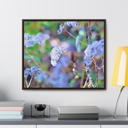 Macro Blue Gallery Canvas Wraps, Horizontal Frame