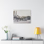 Boeing B-17 Bomber Satin Canvas Stretched 30" x 24" (Horizontal) 1.5"
