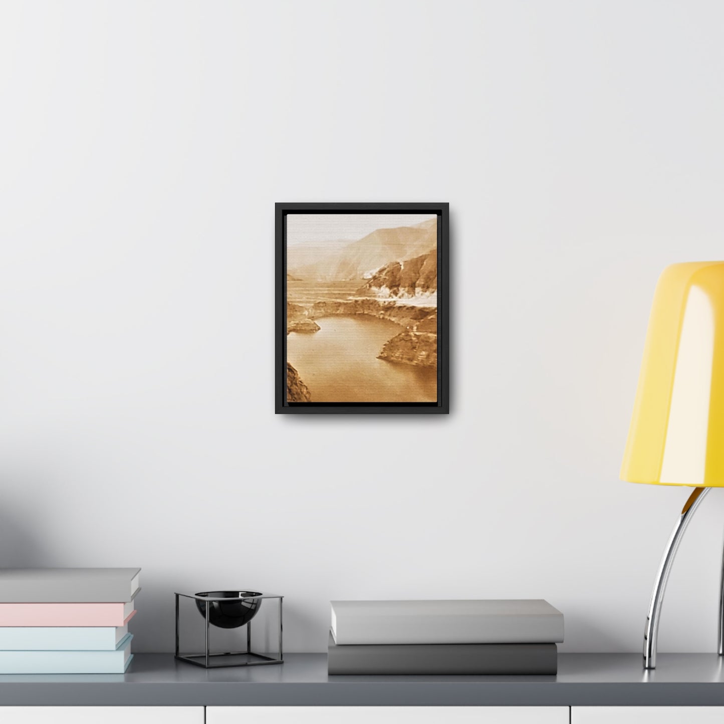 San Gabriel Dirt Fill Dam #1 Gallery Canvas Wraps, Vertical Frame