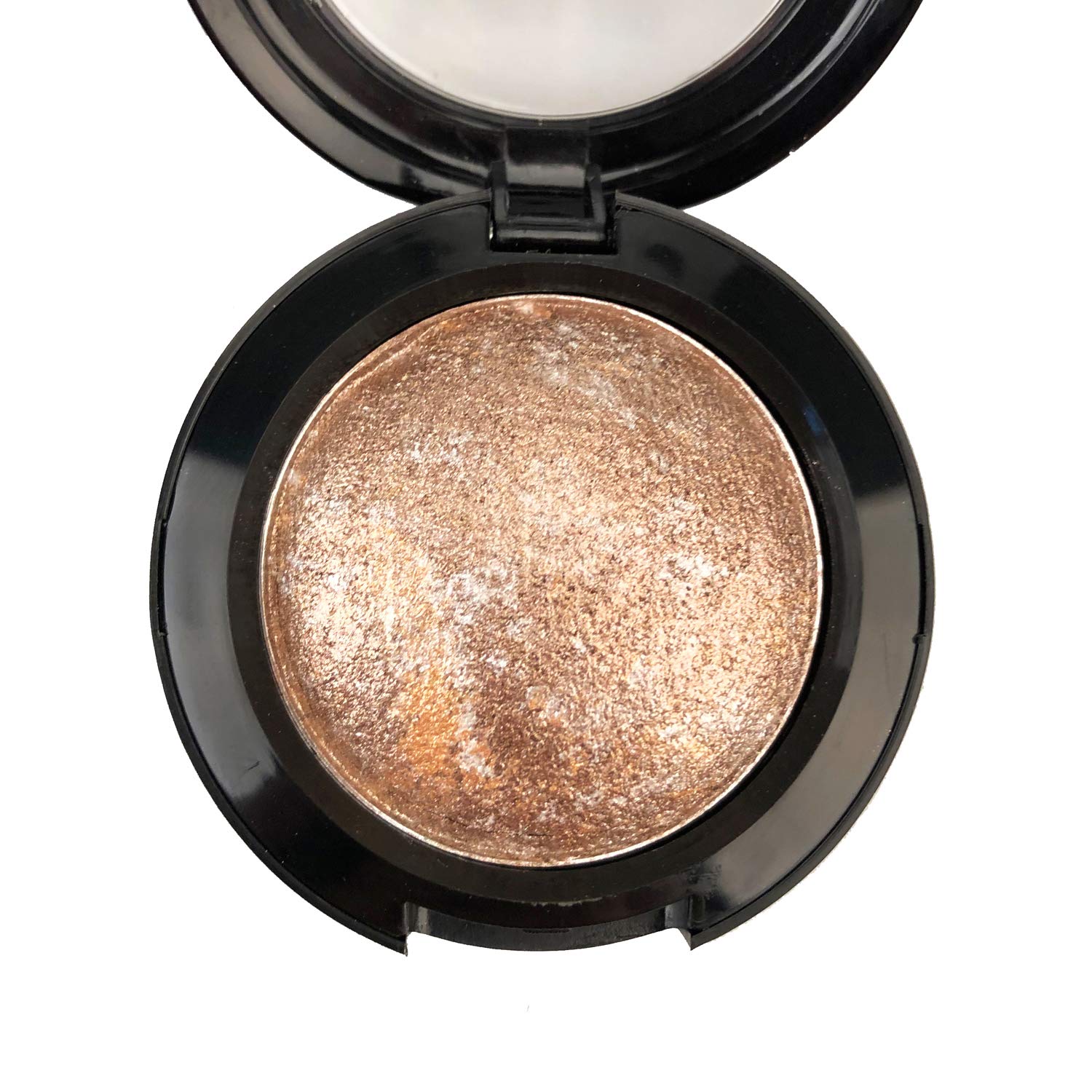 Mallofusa Single Color Baked Eye Shadow Palette Glitter Powder Brown - - eyeshadow
