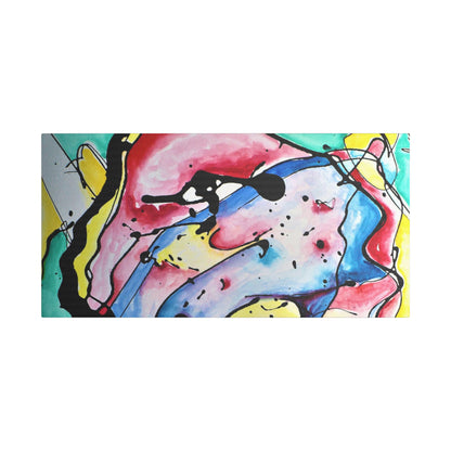 3rd Eye Sundae Satin Canvas Stretched - Kia Day Design