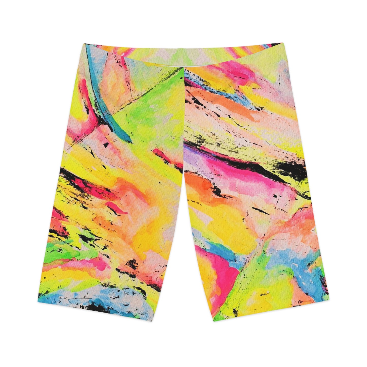 Neon Fire Women's Bike Shorts