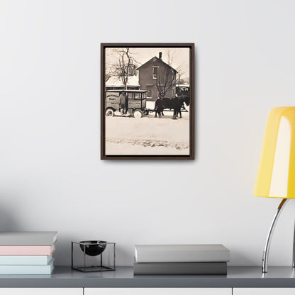 Milk Man Gallery Canvas Wraps Vertical Frame 11″ x 14″ 1.25" Walnut