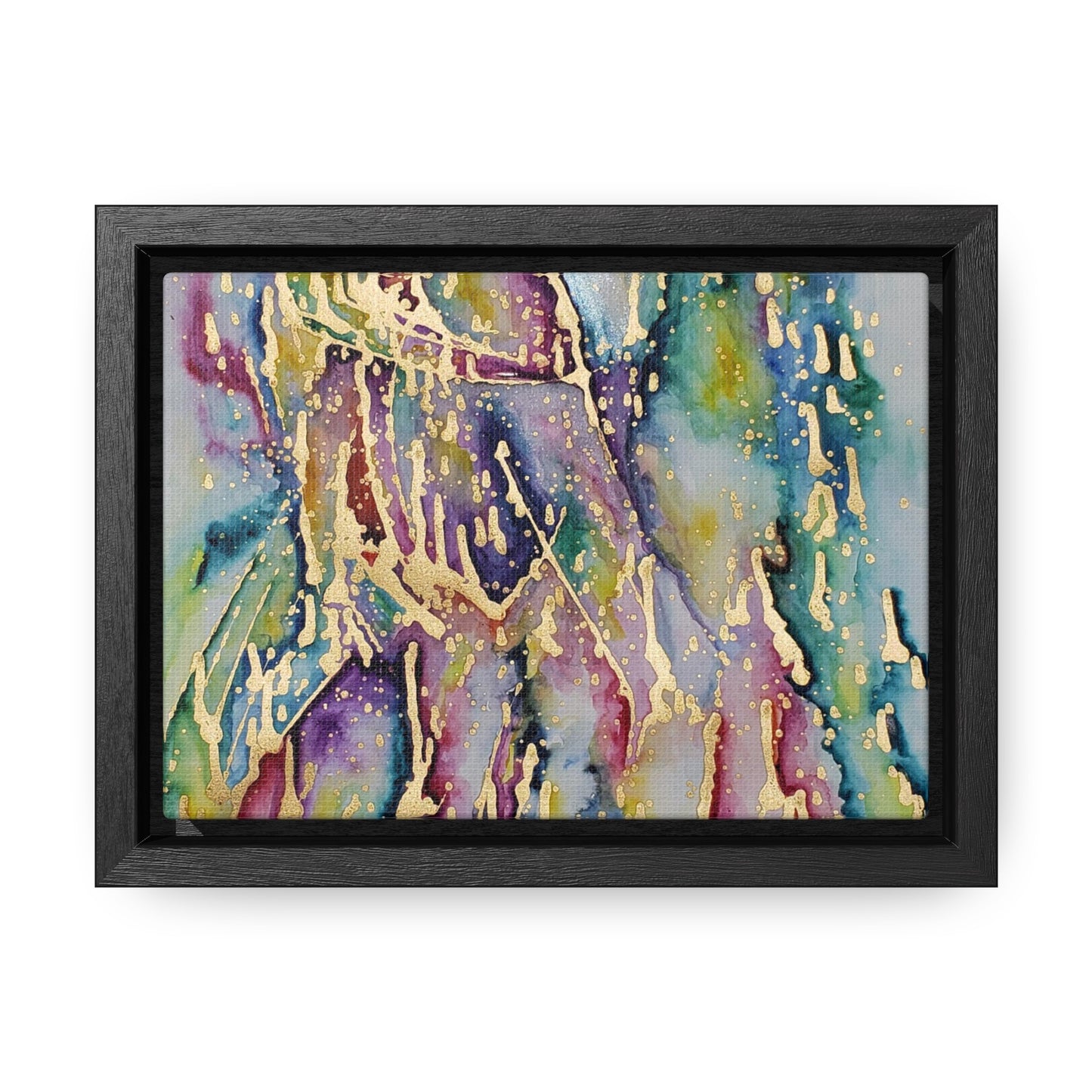 Purple Rain Gallery Canvas Wraps, Horizontal Frame