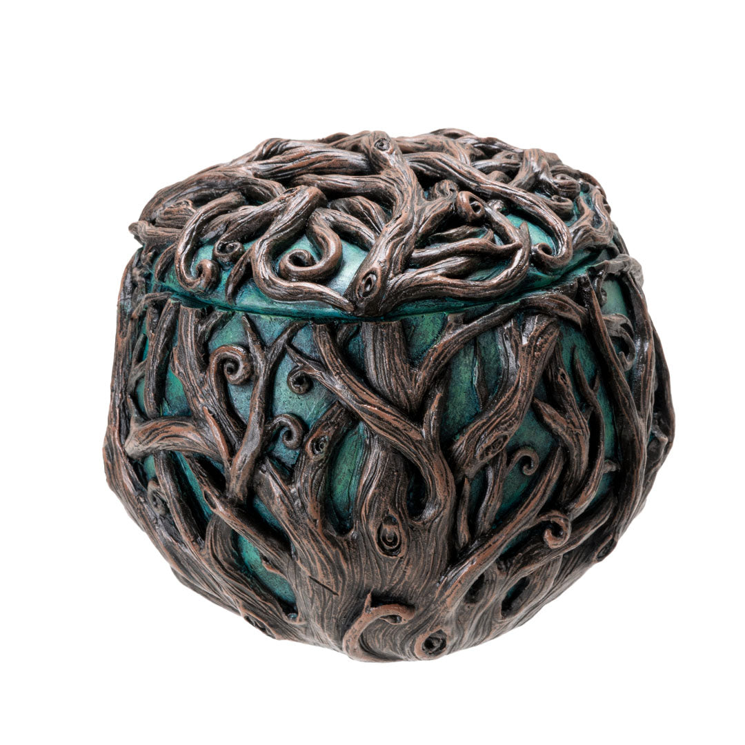 Gaia Round Trinket Box - - Gods & Goddesses