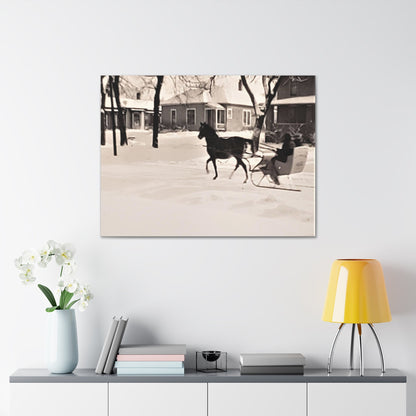 Carriage Ride Canvas Gallery Wraps 40″ x 30″ 1.25"