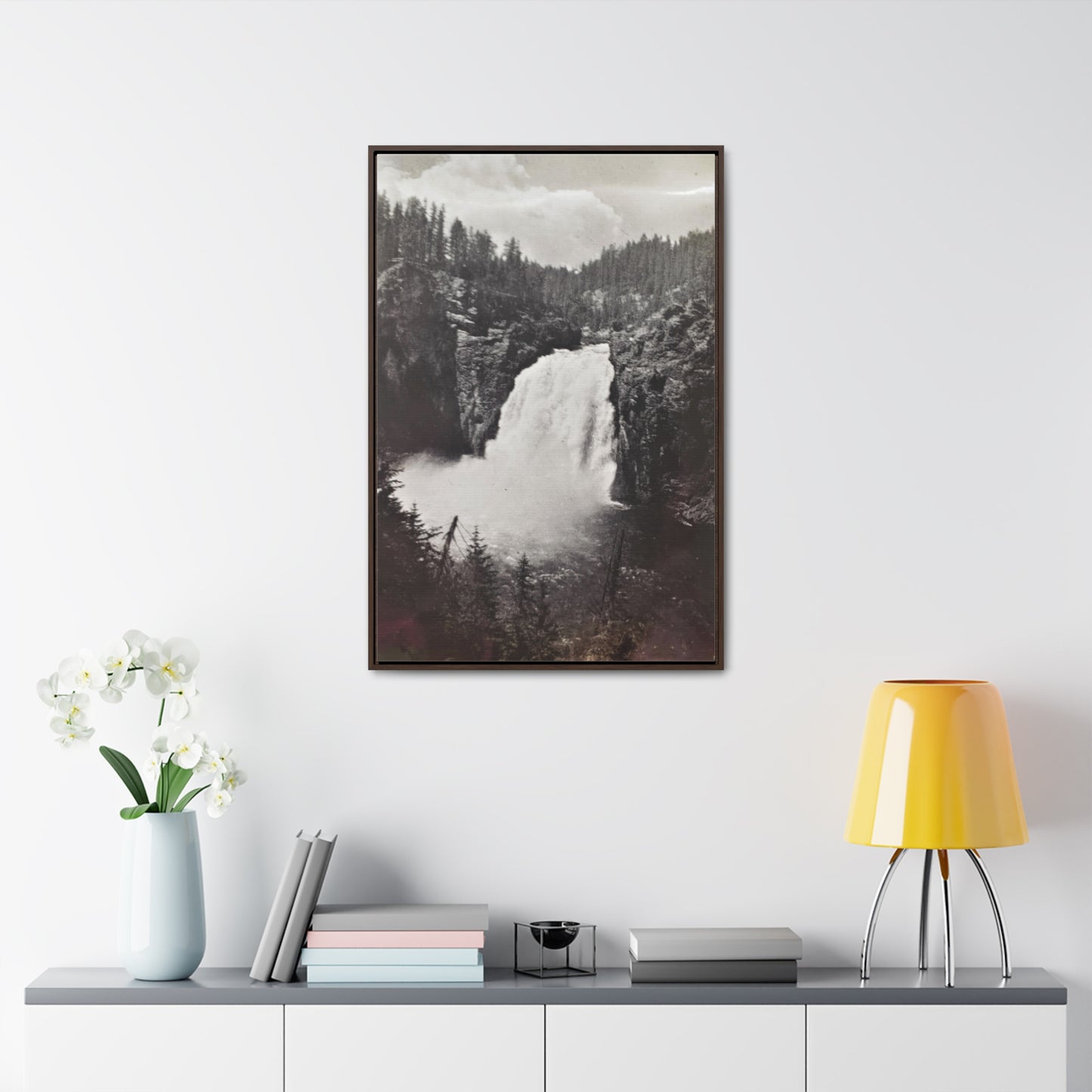 Upper Falls Yellowstone Gallery Canvas Wraps, Vertical Frame