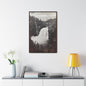 Upper Falls Yellowstone Gallery Canvas Wraps Vertical Frame 24″ x 36″ Premium Gallery Wraps (1.25″) Walnut